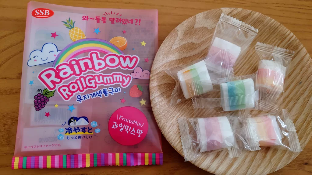 SSB レインボーロールグミのなかみ