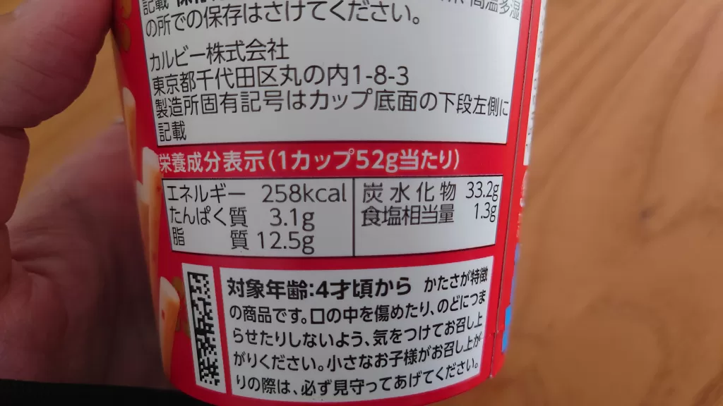 じゃがりこ梅味　カロリー