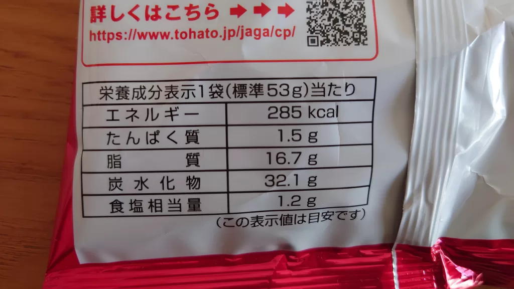 あみじゃが　紀州の梅味　カロリー