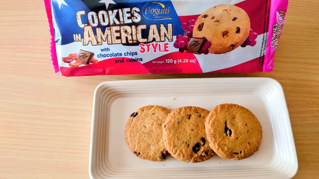 ヴォグッティのアメリカンスタイルチョコチップクッキー　レーズン