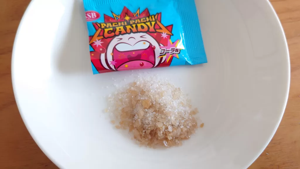 ダイソーのパチパチキャンディ