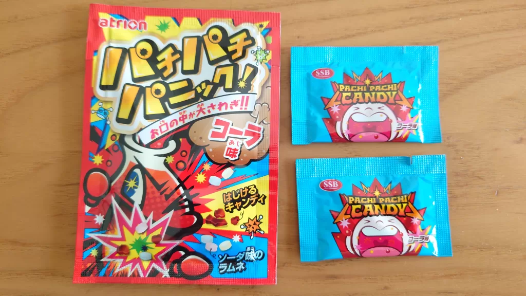 左がパチパチパニック・右がパチパチキャンディ